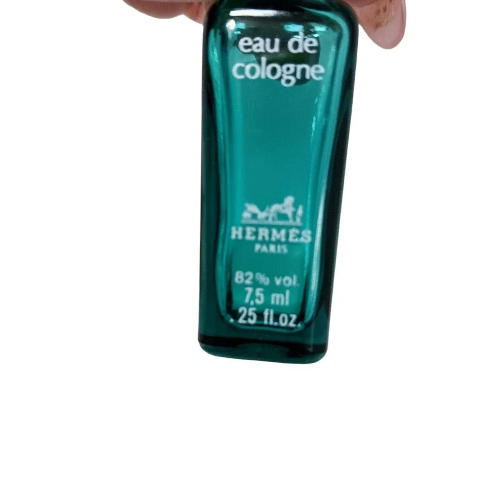 Hermes Mens Eau De Cologne Mini Travel Bottle A FEW MORE USES LEFT, Empty Bottle
